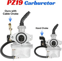 19mm Carburetor Carb Cable Choke 35mm Air Filter for 50 70 90 110 Color: Black