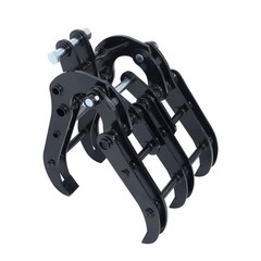 Wide Opening Excavator Claw Grabber Attachment – Fits Small Digging Machines