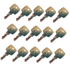 (15 keys)For John Deere Loaders Tractors Backhoes AR51481 R45361 AT195302