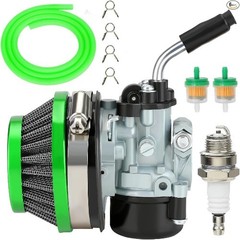 Racing Carburetor 58mm Air Filter Kit for 2 Stroke Engine 80cc 10 Color: Green