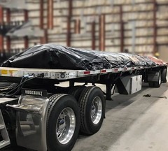 24×27 (8′ Drop) Lumber Tarp Truck Trailer Flatbed 18oz Double Flap