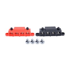 Fastronix 5/16″ 4 Stud Power and Ground Distribution Block with Cover New US