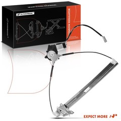 A-Premium Power Window Regulator with Motor Front Driver Side Silver