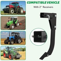 18” Hitch Mounted Ripper Middle Buster Plow for ATV/UTV Tractor with 2″Receiver