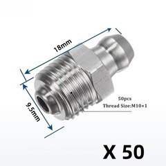 50pcs Grease Nipples for Mini Excacator 18mm * 9.5 mm Attachments 2026 Free Ship