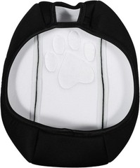 Neoprene Center Console Armrest Pad Cover Black Dog Paw Print Protector Cushion