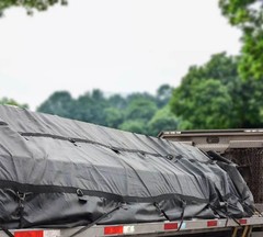 24×27 (8′ Drop) Lumber Tarp Truck Trailer Flatbed 18oz Double Flap