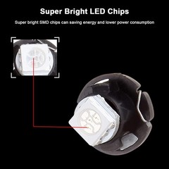 10-Pack White T5/T4.7 T1.25″ Neo Wedge LED Replacement Bulbs with Base for A/C L