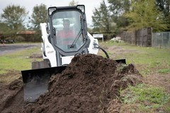 6 Way Dozer Blade Skid Steer Attachment 96″ Wide Heavy Duty for CAT Machines
