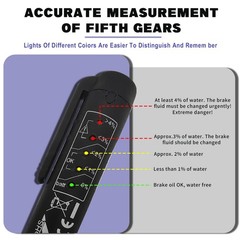 Piburth Brake Fluid Liquid Tester Pen, DOT 3/4/5.1 Diagnostic Tester…