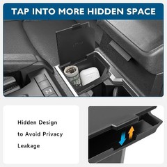 Center Console Coin Box Organizer Compatible with 2025 2026 4Runner Armrest Inse