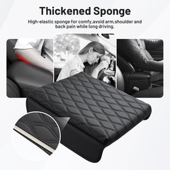 Center Console Cover for Ford F150 2021 2026 Nappa Leather