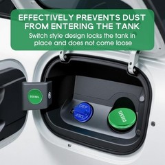 Updated Larger Magnetic Aluminum Tank Gas Cap for 1500 2500 Color: Blue+Green