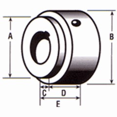 X Series Weld Hub 1- 1/2″ Round Bore RBX1-12 HX1-1/2 Keyway 3/8″ x 3/16″
