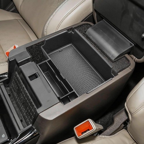 Center Console Organizer Compatible with Explorer 2020 2021 2022 Color: black