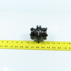 22mm x 35mm Flexible Disc Steel Shaft Coupling 80mm OAL