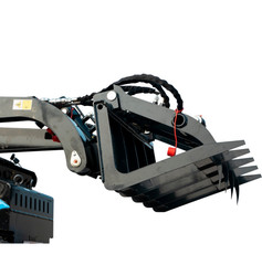 Hydraulic Wood Grabber Attachment Mini Skid Steer TYPHON STOMP X1300 & STOMP 509