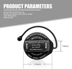 2.44″ Fuel Tank Cap, Leak-Proof Sealed Inner Cap for Fuel Filler Port, Standard