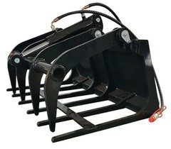 39″ M-HGB Grapple Attachment for Mini Skid Steer Loader Hydraulic Wood Grabber