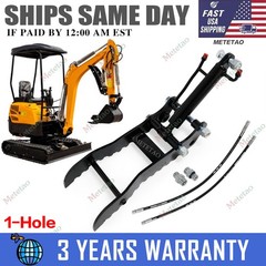 Hydraulic Thumb Clip for Mini Excavators Attachments Single Hole Metal Grab