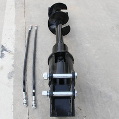 200mm Hydraulic Auger Drill With Hoses For 1.8Ton Mini Excavator USA Stock