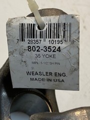 Weasler 35 Yoke 802-3524 IMPL 1-1/2″ SH PIN 35011-QC 38mm Bore